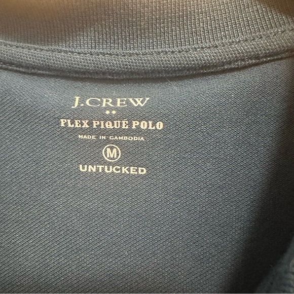 J. Crew Untucked-fit critter flex piqué polo shirt Size Medium - Picture 4 of 7